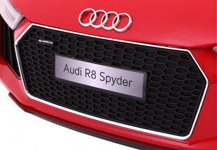 Детский одноместный электромобиль Audi R8 Spyder, красный цена и информация | Audi Товары для детей и младенцев | hansapost.ee