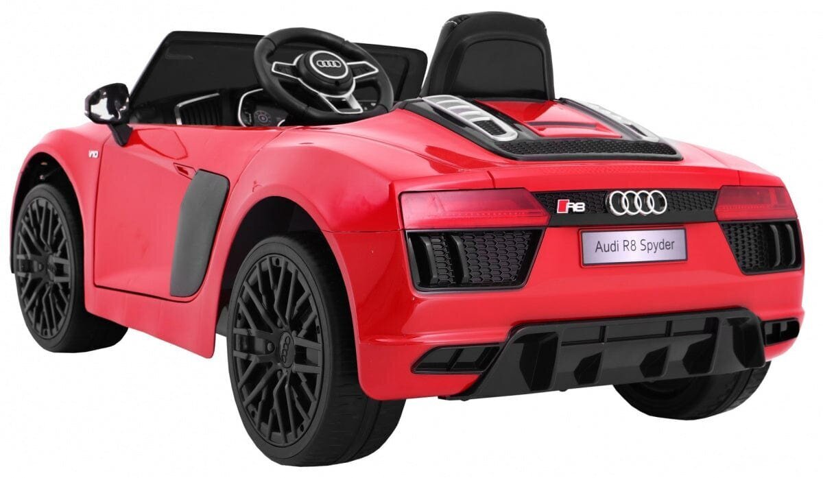Laste ühekohaline elektriauto Audi R8 Spyder, punane цена и информация | Laste elektriautod | hansapost.ee