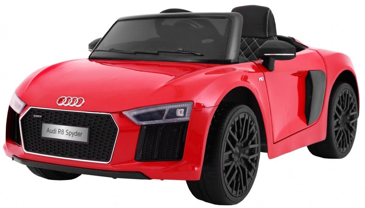 Laste ühekohaline elektriauto Audi R8 Spyder, punane hind ja info | Laste elektriautod | hansapost.ee