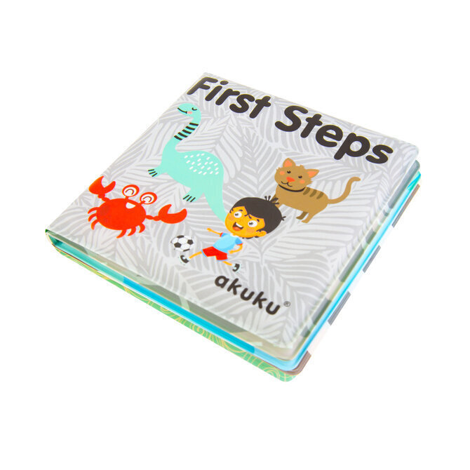 Pehme õpetlik raamat First Steps Akuku, A0477 цена и информация | Beebide mänguasjad | hansapost.ee