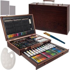 Набор для покраски в чемодане Maaleo, 128 шт. цена и информация | Принадлежности для рисования, лепки | hansapost.ee