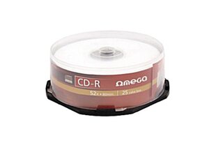 Omega CD-R, 25 tk. hind ja info | Vinüülplaadid, CD, DVD | hansapost.ee