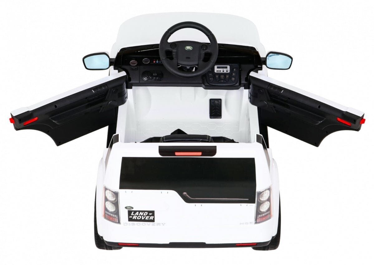 Ühekohaline laste elektriauto Land Rover Discovery, valge цена и информация | Laste elektriautod | hansapost.ee