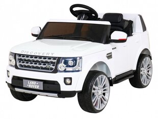 Одноместный детский электрический автомобиль Land Rover Discovery, белый цена и информация | Электромобили для детей | hansapost.ee