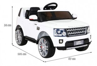 Ühekohaline laste elektriauto Land Rover Discovery, valge hind ja info | Laste elektriautod | hansapost.ee