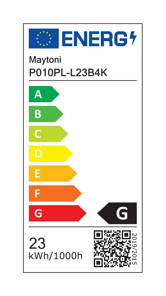 Maytoni Tehniline ripplamp Step P010PL-L23B4K Must цена и информация | Rippvalgustid | hansapost.ee