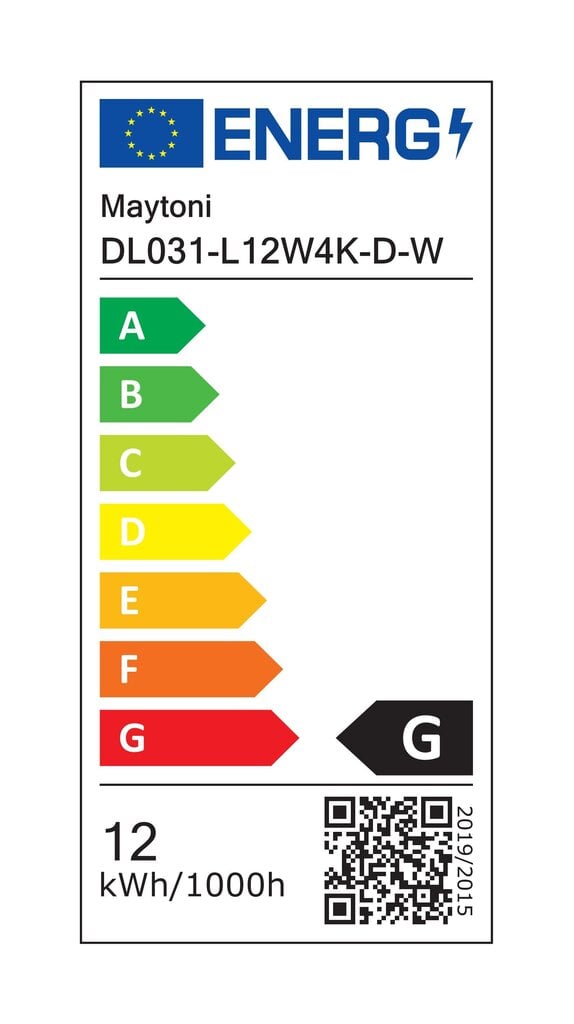 Maytoni Tehniline kohtvalgusti Yin DL031-L12W4K-D-W Valge hind ja info | Süvistatavad LED valgustid | hansapost.ee