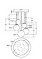 Maytoni Modern rippvalgusti Basic form MOD321PL-05G1 Kuldne цена и информация | Laelambid | hansapost.ee