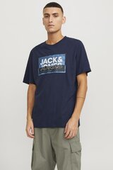 Jack & Jones мужская футболка, синий цена и информация | Мужские футболки | hansapost.ee