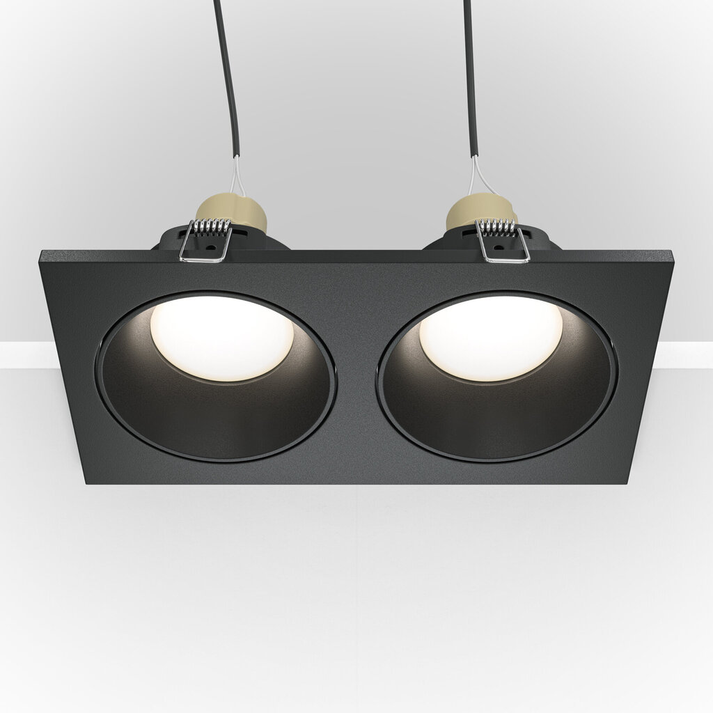 Lamp Maytoni Tehniline allvalgusti Zoom DL033-2-02B Must цена и информация | Süvistatavad LED valgustid | hansapost.ee