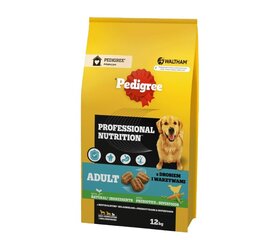 Pedigree Adult Professional Nutrition для собак крупных и средних пород с птицей и овощами, 12 кг цена и информация | Сухой корм для собак | hansapost.ee