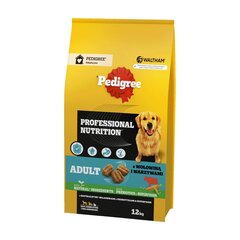 Pedigree Adult Professional Nutrition suurt ja keskmist tõugu koertele koos veiseliha ja köögiviljadega, 12 kg цена и информация | Сухой корм для собак | hansapost.ee