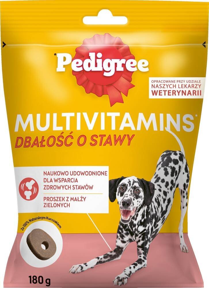 Toidulisand täiskasvanud koertele koos kanaga Pedigree Multivitamins, 180 g цена и информация | Vitamiinid ja parasiiditõrje | hansapost.ee