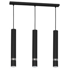 подвесной светильник, 3xgu10, черный цена и информация | Люстры | hansapost.ee
