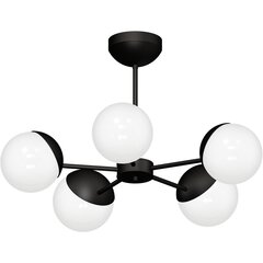 Milagro Chandelier SFERA BLACK 5xE14 hind ja info | Laelambid | hansapost.ee