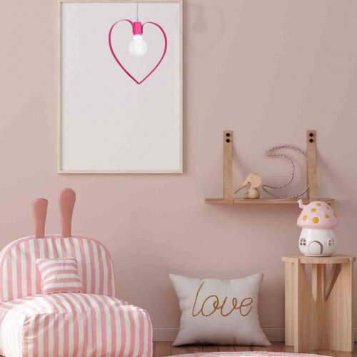 Milagro Hanging lamp AMORE DARK PINK 1xE27 hind ja info | Lastetoa valgustid | hansapost.ee