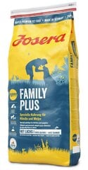 Josera tiinetele ja imetavatele koertele ja kutsikatele Family Plus, 12,5 kg цена и информация | Сухой корм для собак | hansapost.ee