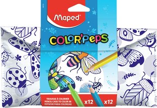 Пенал Maped "Color'Peps" с 24 аксессуарами цена и информация | Принадлежности для рисования, лепки | hansapost.ee