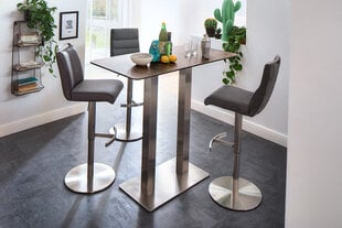 Барный-полубарный стул Giulia C-1, гобелен, коричневый цена и информация | Стулья для кухни и столовой | hansapost.ee