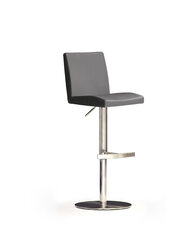 Барный стул Lopes 2, искусственная кожа, серый цвет цена и информация | Стулья для кухни и столовой | hansapost.ee