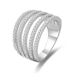 Beneto Серебряное кольцо с цирконами AGG346 цена и информация | Кольцо | hansapost.ee