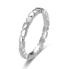 Beneto Серебряное кольцо с сердечками AGG344 цена и информация | Кольцо | hansapost.ee