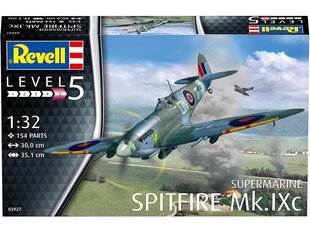Сборная пластиковая модель. Revell - Supermarine Spitfire Mk. IXc, 1/32, 03927 цена и информация | Конструкторы и кубики | hansapost.ee