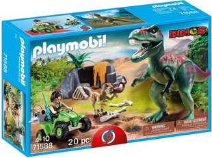 71588 PLAYMOBIL Dinos блоки Квадроцикл исследователя и динозавры цена и информация | Конструкторы и кубики | hansapost.ee