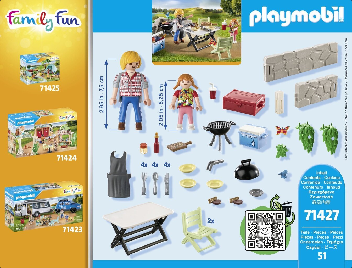 71427 Playmobile® konstruktor Family Fun Grill koos perega цена и информация | Klotsid ja konstruktorid | hansapost.ee