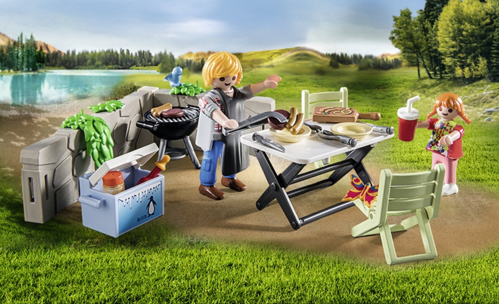 71427 Playmobile® konstruktor Family Fun Grill koos perega цена и информация | Klotsid ja konstruktorid | hansapost.ee