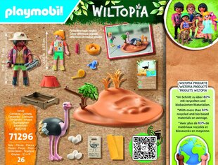 71296 PLAYMOBIL® Wiltopia: заводчик страусов цена и информация | Конструкторы и кубики | hansapost.ee