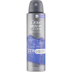 Antiperspirant Dove Men+ Care Advanced Cool meestele, 150 ml hind ja info | Deodorandid | hansapost.ee