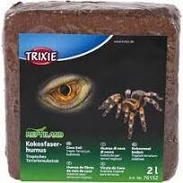 Pressitud kookoskiu hummus Trixie, 2 l/160 g, 6 tk. hind ja info | Kaubad eksootilistele loomadele | hansapost.ee