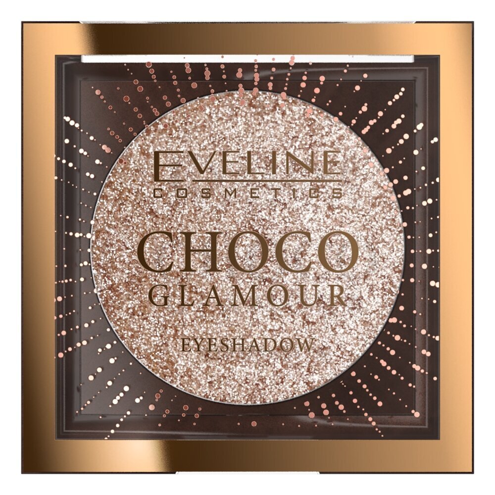 Sädelevad lauvärvid Eveline Choco Glamour Eyeshadow, Mono, 3 g цена и информация | Lauvärvid, ripsmetušid ja silmapliiatsid | hansapost.ee