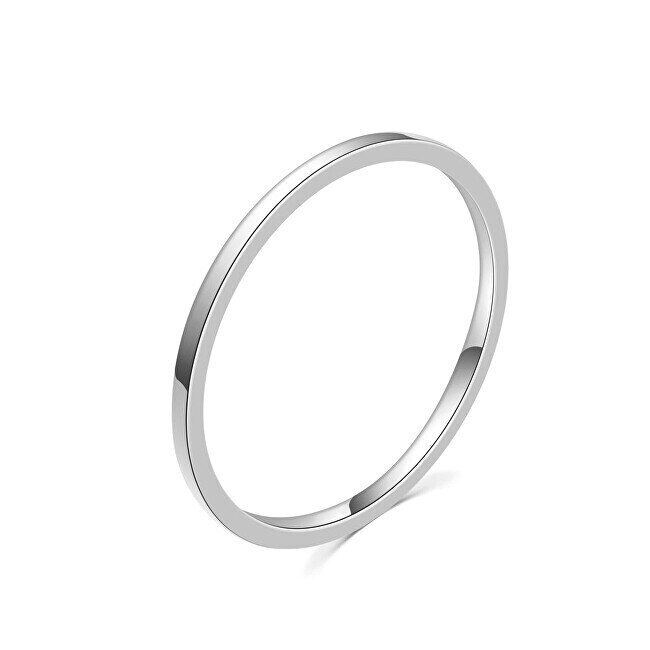 MOISS Minimalistlik hõbesõrmus R0002020 цена и информация | Sõrmused | hansapost.ee
