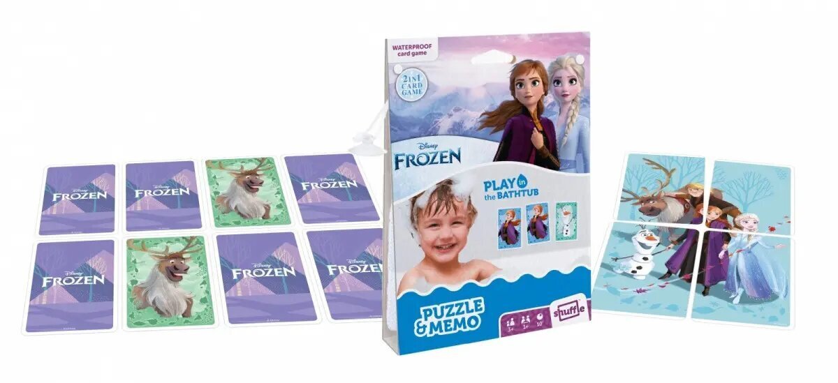 Frozen Shuffle Water Resistant Card Memory Game, EN цена и информация | Lauamängud ja mõistatused perele | hansapost.ee