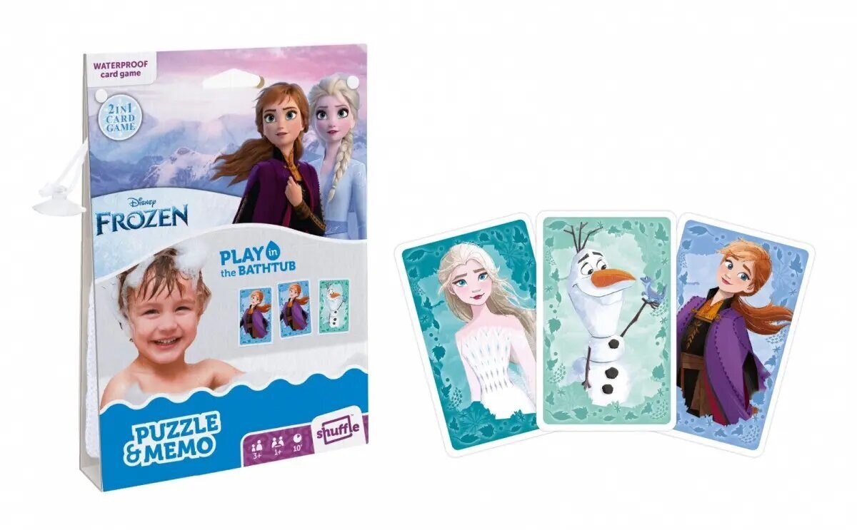 Frozen Shuffle Water Resistant Card Memory Game, EN цена и информация | Lauamängud ja mõistatused perele | hansapost.ee