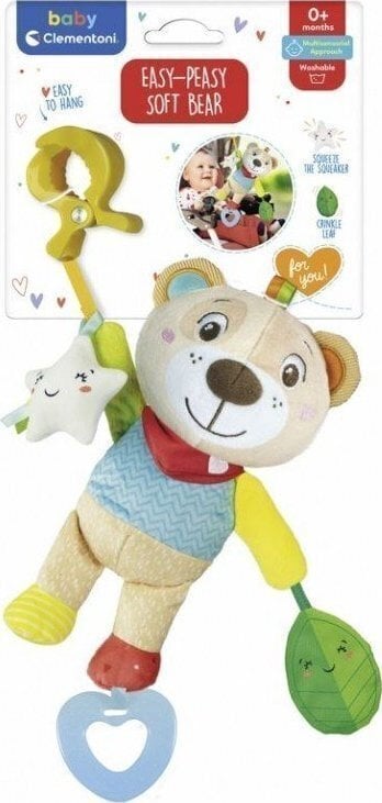 Pehme rippuv mänguasi Clementoni Bear hind ja info | Beebide mänguasjad | hansapost.ee