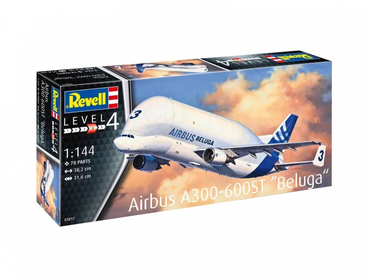 Konstruktor Revell Airbus A300-600ST Beluga, 78 d. цена и информация | Klotsid ja konstruktorid | hansapost.ee