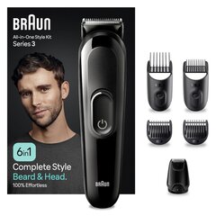 Braun Series 3 MGK3410 6в1 цена и информация | Машинки для стрижки волос | hansapost.ee