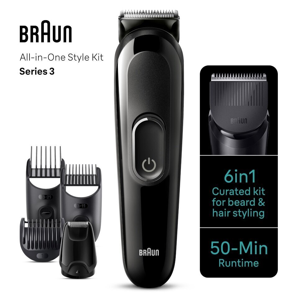 Braun Series 3 MGK3410 6in1 hind ja info | Juukselõikusmasinad ja trimmerid | hansapost.ee