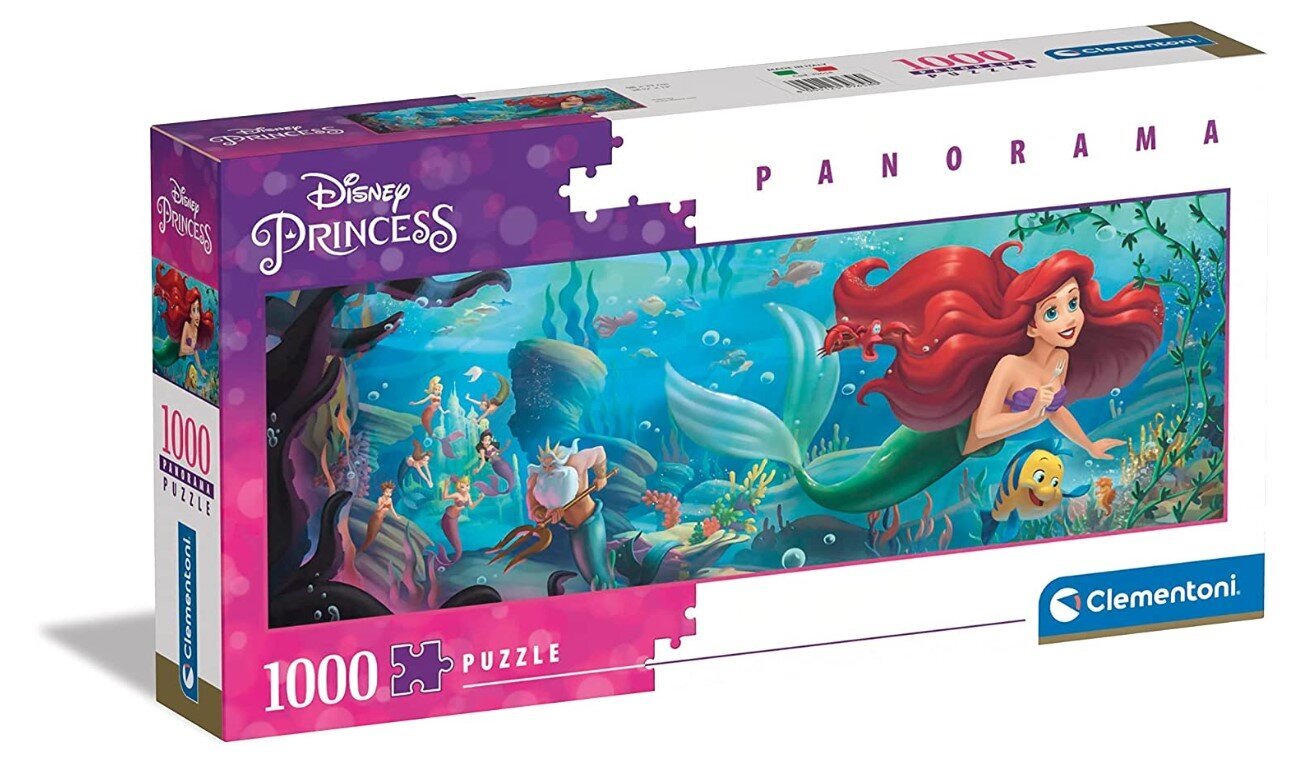 Pusle Clementoni Panorama Disney Little Mermaid 39658 hind ja info | Pusled lastele ja täiskasvanutele | hansapost.ee