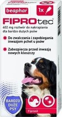 Tilgad puukide ja kirpude vastu suurtele koertele Beaphar Fiprotec XL, 402 mg hind ja info | Vitamiinid ja parasiiditõrje | hansapost.ee