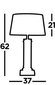 Laualamp Searchlight Pedestal, 1xE27x60W, EU5141AB hind ja info | Laualambid | hansapost.ee