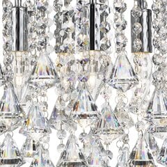 Laelamp kristallidega Searchlight 5xE14x60W, kroom, Dorchester, 3494-4CC hind ja info | Laelambid | hansapost.ee