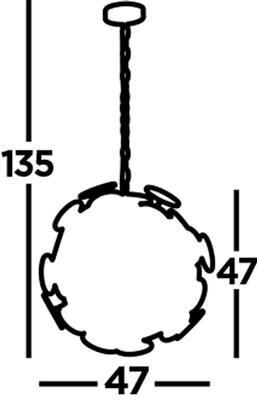 Rippvalgusti Discus 4LT mattmust kuld 3074-4BG цена и информация | Laelambid | hansapost.ee