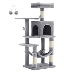 Когтеточка для кошек PCT261W01, 112 см, серый цвет цена и информация | Когтеточки | hansapost.ee