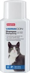 Parasiitidevastane šampoon kassidele Beaphar Beap vermicon, 200 ml hind ja info | Karvahoolduseks | hansapost.ee