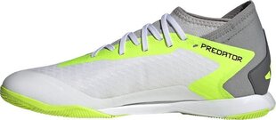 Футбольные бутсы Adidas Predator Accuracy.3 IN, размер 46 2/3, белого/зеленого цвета цена и информация | Футбольные бутсы | hansapost.ee
