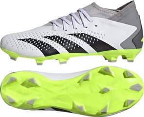 Бутсы футбольные Adidas Predator Accuracy.3 FG, размер 45 1/3, серого/зеленого цвета цена и информация | Футбольные бутсы | hansapost.ee